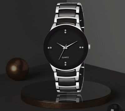 MAHAVIRA COLLECTION men's IIK_SILVER Midnight Black Dial | Premium | Scratch Resistant | Festival Sale | Gifts Analog Watch  - For Men