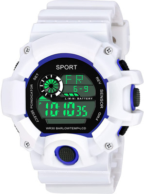 DKERAOD GR23 Transparent SKIVIEI Kids White Silicone Strep Waterproof Digital Watch for Men Digital Watch  - For Men