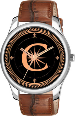 FEMEO ALPHA-C-NEWAVO-SIL-DBRW-1 Alpha Heritage Collection C Brown Strap Watch for Man & Boys Analog Watch  - For Men
