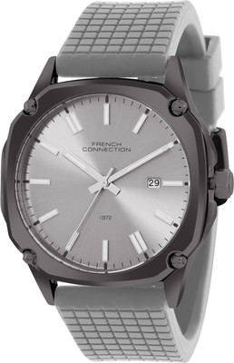 French Connection Grey Round Dial Mens Analogue Watch FCH01GN Grey Round Dial Mens Analogue Watch FCH01GN Analog Watch  - For Men