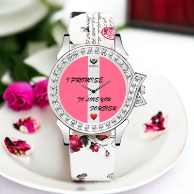 LORENZ AS-99A Pink Dial Love Quote Watch for Valentines Gift for Girlfriend/Wife Analog Watch  - For Women