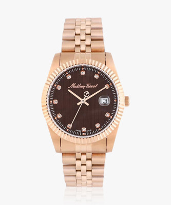 Mathey-Tissot H710PRM Swiss Made Quartz Brown Dial Analog Watch  - For Men