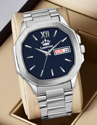 LIMESTONE OTUS Limited Day and Date Functioning Series Square Dial Blue Boys Watch with Quartz Mechanism Analog Watch  - For Men
