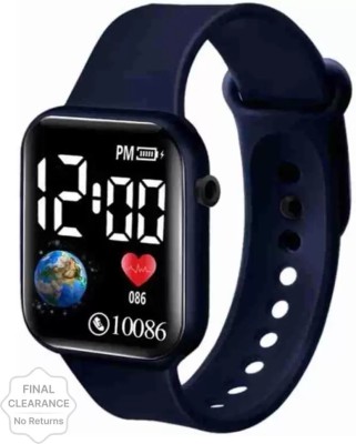 NewAalishan Heart Type Watch Digital Watch - For Men & Women POWER LED BLUE Digital Watch  - For Boys & Girls