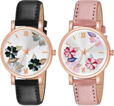 MAHAKAPI 61 FLOWER 3 COMBO Floral Flower Designed Fast Selling Wrist Analog Watch  - For Women