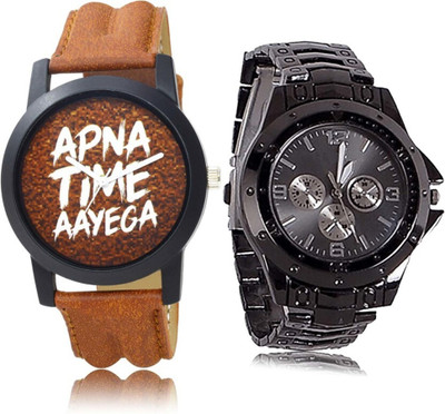 Scepter Black Rosra & o-8 Analog Watch  - For Men