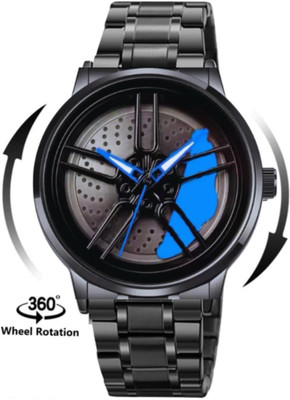 GATRADES MSG2940 CARWHEEL BLUE SPINING ROTATING ANALOG WATCH Analog Watch  - For Men & Women