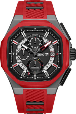 Kenneth Cole Reaction New Collection Chrono 3 Eyes Date Black Round Dial Analog Watch  - For Men