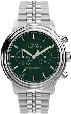 TIMEX TW2Y23600UJ TIMEX Waterbury Green Round Dial Analog Watch  - For Men