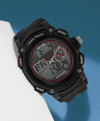SONATA NP7989PP03 SF Ocean Series Analog-Digital Watch  - For Men