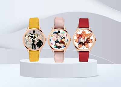 EXCEL BTS_Combo 003 BTS Series Analog Watch  - For Girls