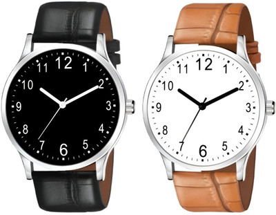 Axyela New Classic Analog Watch Premium Leather Strap Combo Analog Watch  - For Men