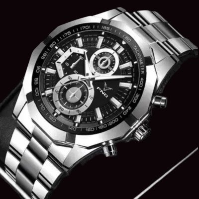 FNB EDY Silver-1801 Elegant Series Square Analog Quartz For Men/Boys Analog Watch  - For Men