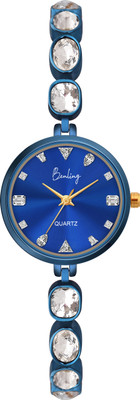 Benling Gems of the Ocean Collection Ocean Frost Elegant Crystal-Studded Quartz Watch for Women Analog Watch  - For Women