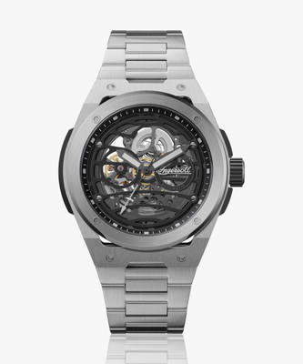 Ingersoll I15203 Automatic Black Skeleton Dial With Lifetime Warranty Analog Watch  - For Men