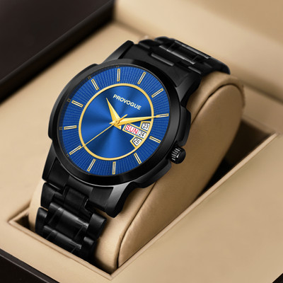 PROVOGUE PRV-232-Blue Day and Date Display Analog Watch  - For Men