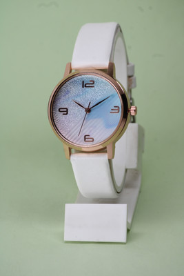 DSQUAR Branded Best Quality Double Color Designer Dial With Attractive Leather Belt High Quality Gorgeous Round Dial Solid Leather Belt Analog Watch  - For Girls