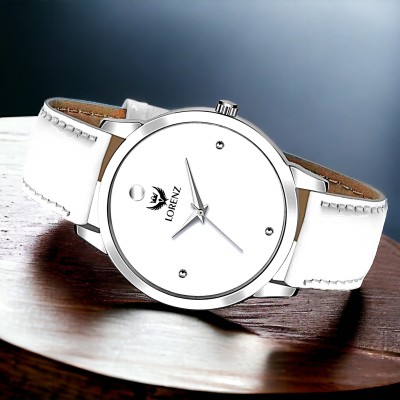 LORENZ MK-3025K Lorenz Ultra Slim Ceramic White Analog Watch For Men- 3025K Analog Watch  - For Men