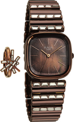 Titan Glimmers Titan Raga Glimmers Quartz Brown Shaped Dial Women's Watch / Analog Watch  - For Women