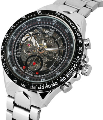 Khrist Effortless Elegance: Self-Winding Timepiece Assortment Auto Kinetics Classic Ease: Timepiece Portfolio Inside Revolving Gears Analog Watch  - For Men