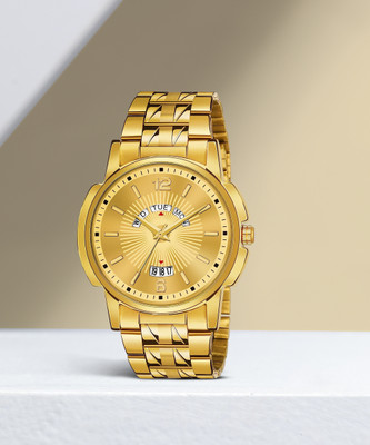 Giomex Golden R-1 ORIGINAL GOLD PLATED DAY & DATE FUNCTIONING FOR BOYS Analog Watch  - For Men