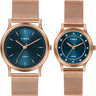 TIMEX Teal Dial Watch Gift Set Analog Watch  - For Men & Women