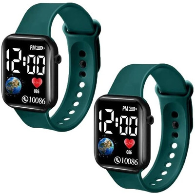 dmash Digital Sports Fitness Square Led Watch digital WATCH Digital Watch  - For Boys