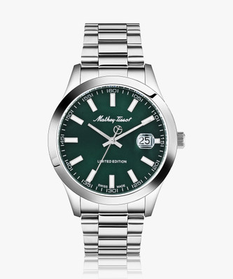 Mathey-Tissot D451VE Swiss Made Mathy I Le Quartz Green Dial Analog Watch  - For Women