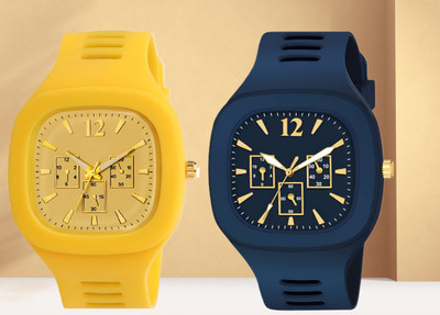 HALA MILLER COMBO Stylish Premium Quality Men Watch Square Dial Wrist Sports Watch with Pack of 2 Analog Watch  - For Boys