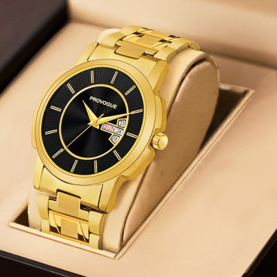 PROVOGUE PRV-233-Black Day and Date Display Analog Watch  - For Men