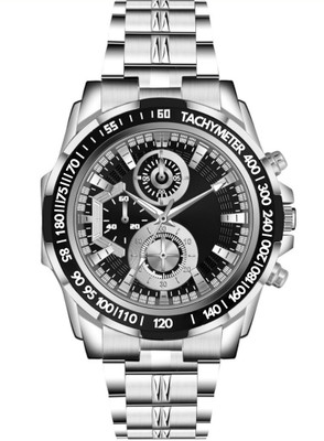 Trimax Chronograph Tachymeter Men's Chronograph Tachymeter Stainless Steel Analog Watch  - For Men