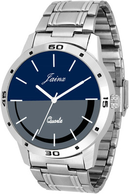 JAINX Multi Color Dial Silver Steel Chain Analog Watch  - For Men