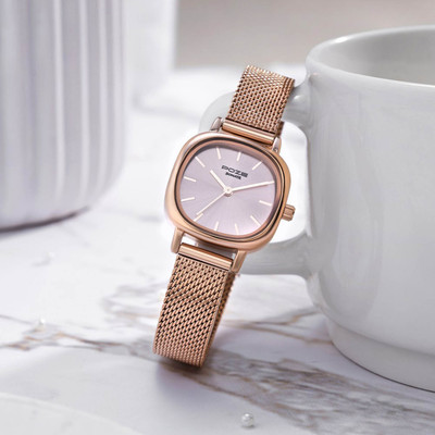 SONATA Sonata Poze Quartz Analog Pink Dial Mesh Strap Watch for Women - SP80024WM01 Analog Watch  - For Women