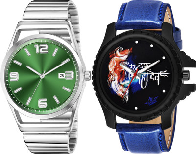 TVILLA Green Dial Date Function MZ-LR155 Analog Watch  - For Men