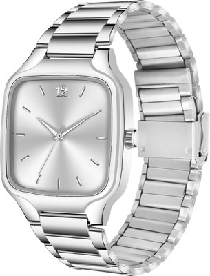 just like 101 Black Slim Design Adjustable Length Stainless Steel Strap Men Analog Watch Analog Watch  - For Men