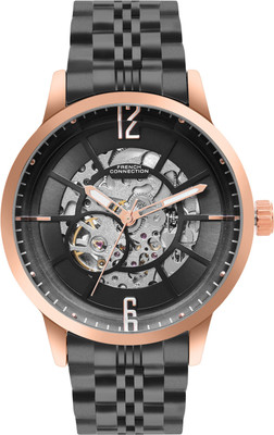 French Connection Bold Automatic Men's Watch with Black Dial - FCA20BBM Analog Watch  - For Men