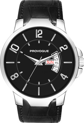 PROVOGUE PRV-119-Black Day and Date Display Analog Watch  - For Men