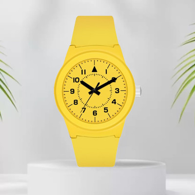 ETLIS MT-122 Yellow Matte Dial Analog Watch  - For Men