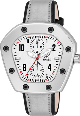 PIRASO Latest Luxury Silver Dial With Grey Strap Analog Watch For Men Analog Watch  - For Men