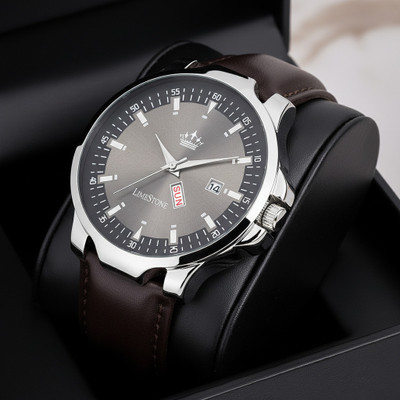 LIMESTONE WIne Grey Avatar Day and Date Functioning Analog Watch  - For Men