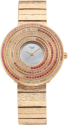 Titan Glimmers Raga Glimmers Quartz White Round Dial Women's Watch / Analog Watch  - For Women