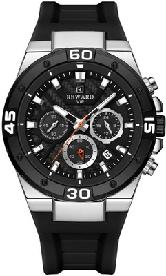 Reward Black Color Analog Watch For Men Analog Watch  - For Men