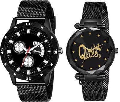 Attire Aura Latest New Designer combo Watches-01 Analog Watch  - For Couple