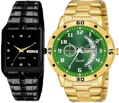 Caihong Black-Case-Gold-6 Analog Watch  - For Men