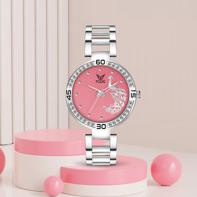 FOGG 4085-Pink Analog Watch  - For Women