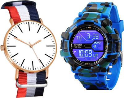 Brostin Unique Design Analog-Digital Men's Combo Watches Analog-Digital Watch  - For Men