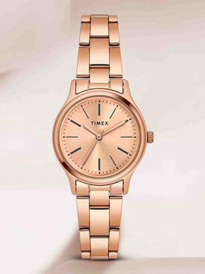 TIMEX Rose Gold Dial Stainless Steel Analog Watch  - For Women