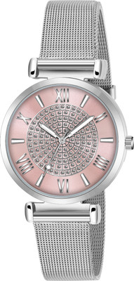 LOUIS DEVIN LD-L189-PNK-CH Stainless Steel Chain Analog Watch  - For Women