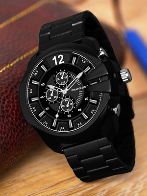 FRANKTIME Man's Black Watch Man's Black Watch Analog Watch  - For Men