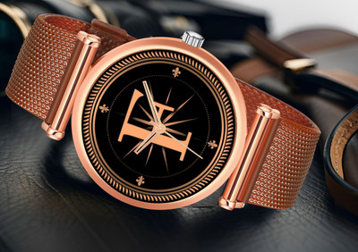 FEMEO ALPHA-F-RLX-M-RG-BRW-SFR-1 Alpha Heritage Collection F Brown Strap Watch for Man & Boys Analog Watch  - For Men